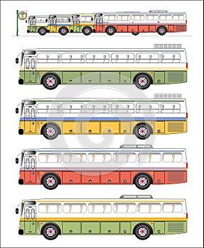 VIntage bus graphic