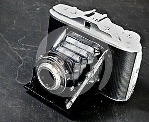 Vintage camera, 35 mm, from the 50s in operating conditions.