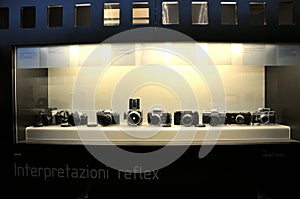 Vintage camera museum in Italy