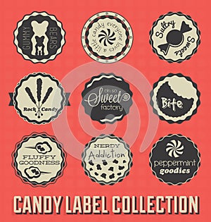 Vintage Candy Labels and Icons
