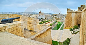 The Cannon on St John Demi-Bastion, Rabat, Victoria, Gozo, Malta photo