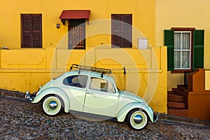 Vintage Car in Bo Kaap district, Cape Town, South Africa