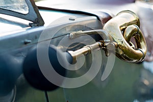 Vintage car detail - horn