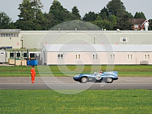 Vintage Car Driving around Dunsfold Airfield