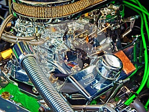 Vintage car engine