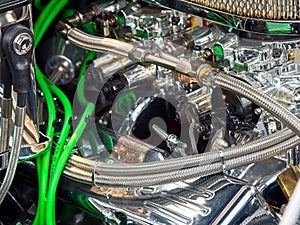 Vintage car engine