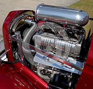 Vintage car engine