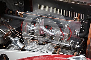 Vintage car engine