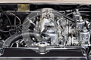 Vintage car engine