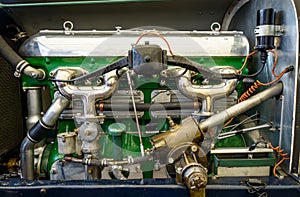 Vintage car engine