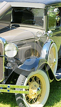 Vintage car front end