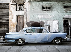 Vintage car in Havana vieja photo