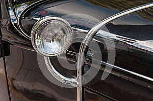 Vintage car headlight