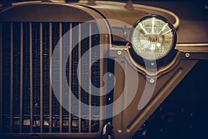 Vintage car headlight