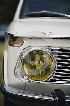 Vintage car headlight and turn signal