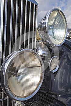 Vintage car headlights