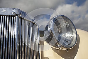 Vintage car headlights