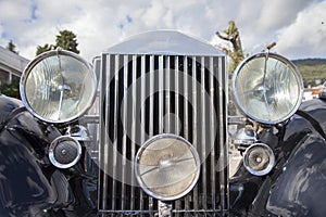 Vintage car headlights