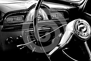 Vintage car interior