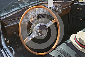 vintage car interior