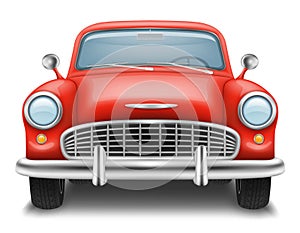 vintage car old retro obsolete transport vehicle vector illustration