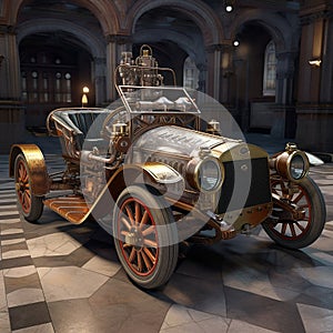 A vintage car refers to an older automobile from the early 20th century