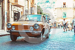 Vintage car in the street