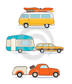 Vintage Caravans and Cars