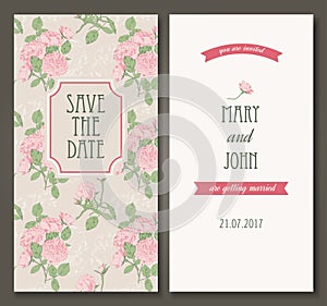 Vintage card template