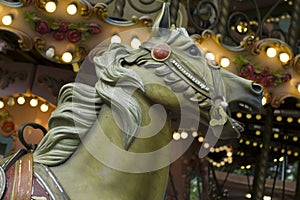 Vintage carousel horse in Brussels
