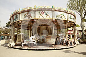 Vintage carousel ride