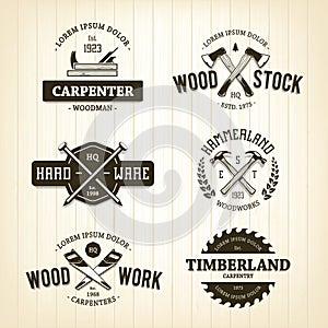Vintage Carpentry Emblems