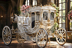 Vintage Carriage in the interior of the Royal Palace