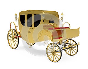 Vintage Carriage Isolated