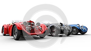 Vintage cars - studio shot