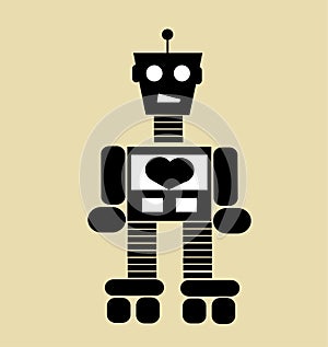 Vintage cartoon robot