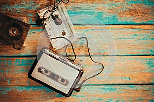 Vintage cassette player