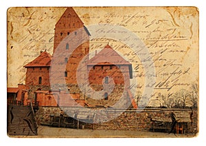 Vintage castle postcard