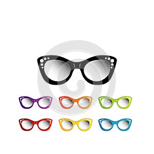 Vintage cat eye eyewear for ladies