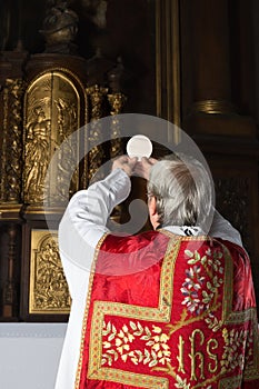 Vintage catholic mass photo