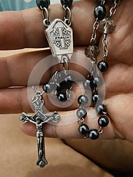 Vintage catholic rosary beads