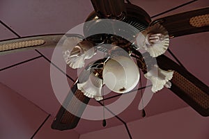 Vintage ceiling fan lamp