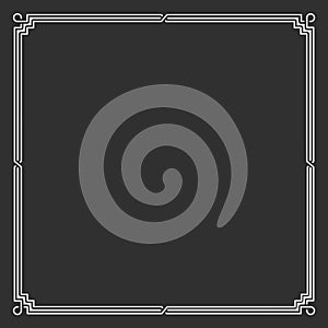 Vintage, Celtic Style frame isolated. Vector