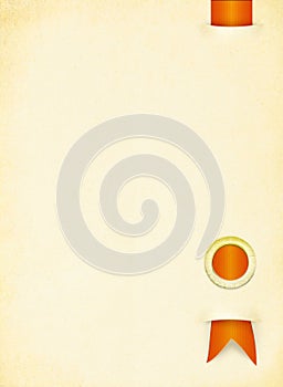 Vintage certificate blank