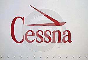 Vintage Cessna airplane logo