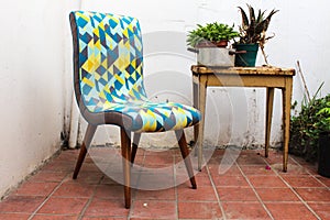 Vintage Chair Detail  Object Furniture Elegance Blue