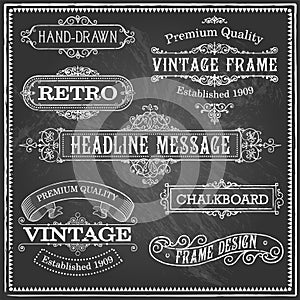 Vintage Chalkboard Frames