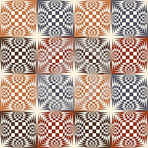 Vintage chess pattern Escher