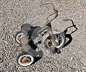 Vintage child`s tricycle