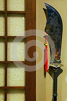 Vintage chinese martial arts weapon dragon broadsword 